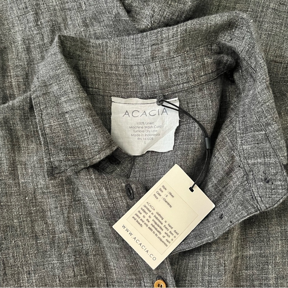 ACACIA Oliver Romper in Chambray linen size Small